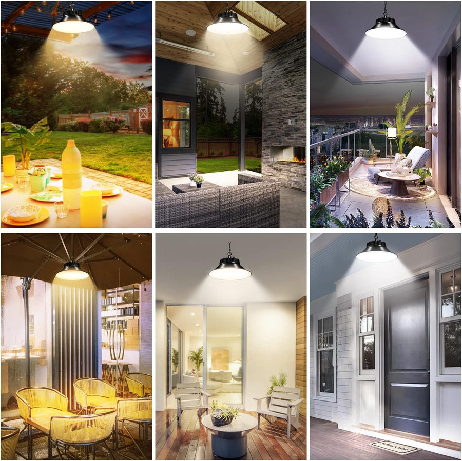 RESIGILAT - Lampa Solara LED 100/150W  de Hala cu Panou Solar