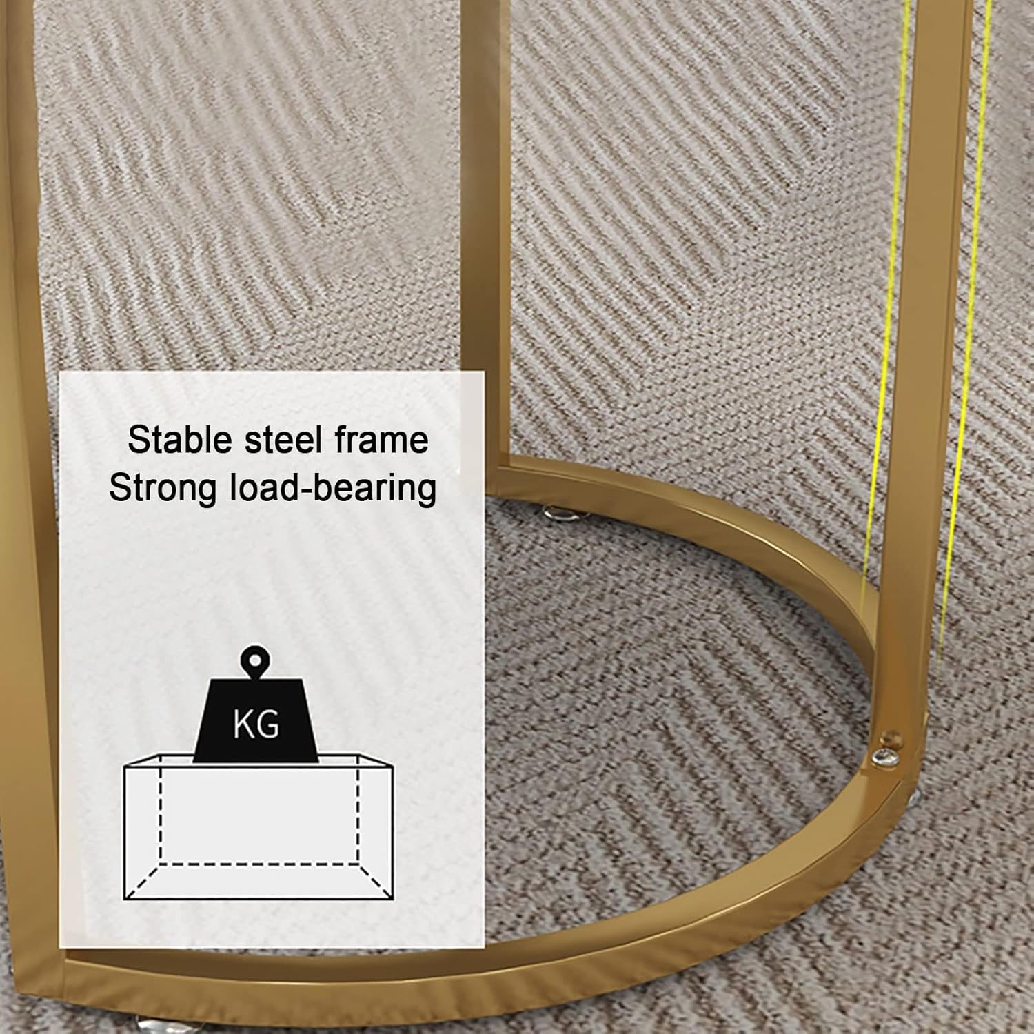 Masuta de cafea ovala, minimalista, design nordic, aspect marmura alba, 120 x 60 x 45 cm