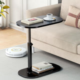 RESIGILAT - Masuta de cafea reglabila cu picior pentru pat sau canapea, blat rotativ 360° , 40 x 30 cm, inaltime 43-80 cm