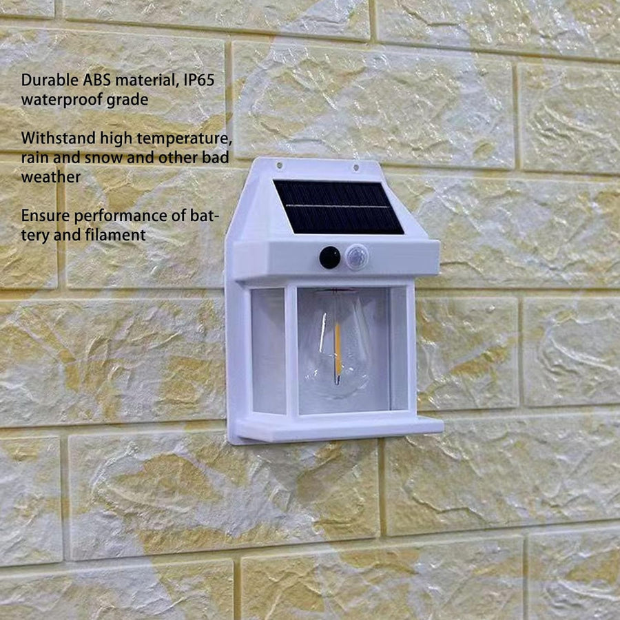 Lampa solara bec de perete LED cu senzor de miscare