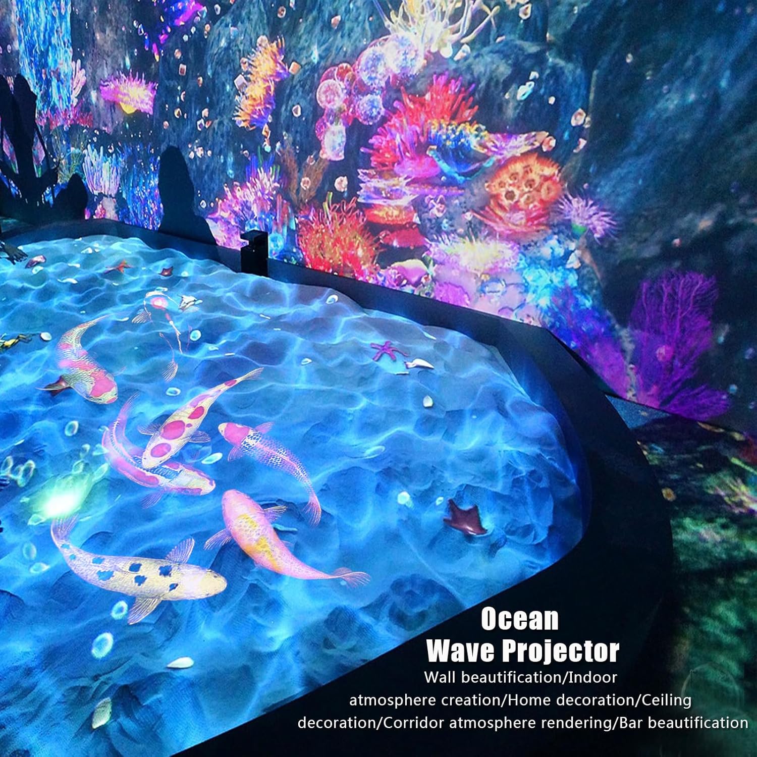 Proiector Lumini Party cu Laser, Ocean Waves, Starry Sky si Disco Ball – Efecte Spectaculoase pentru Camera, Petreceri si Decor