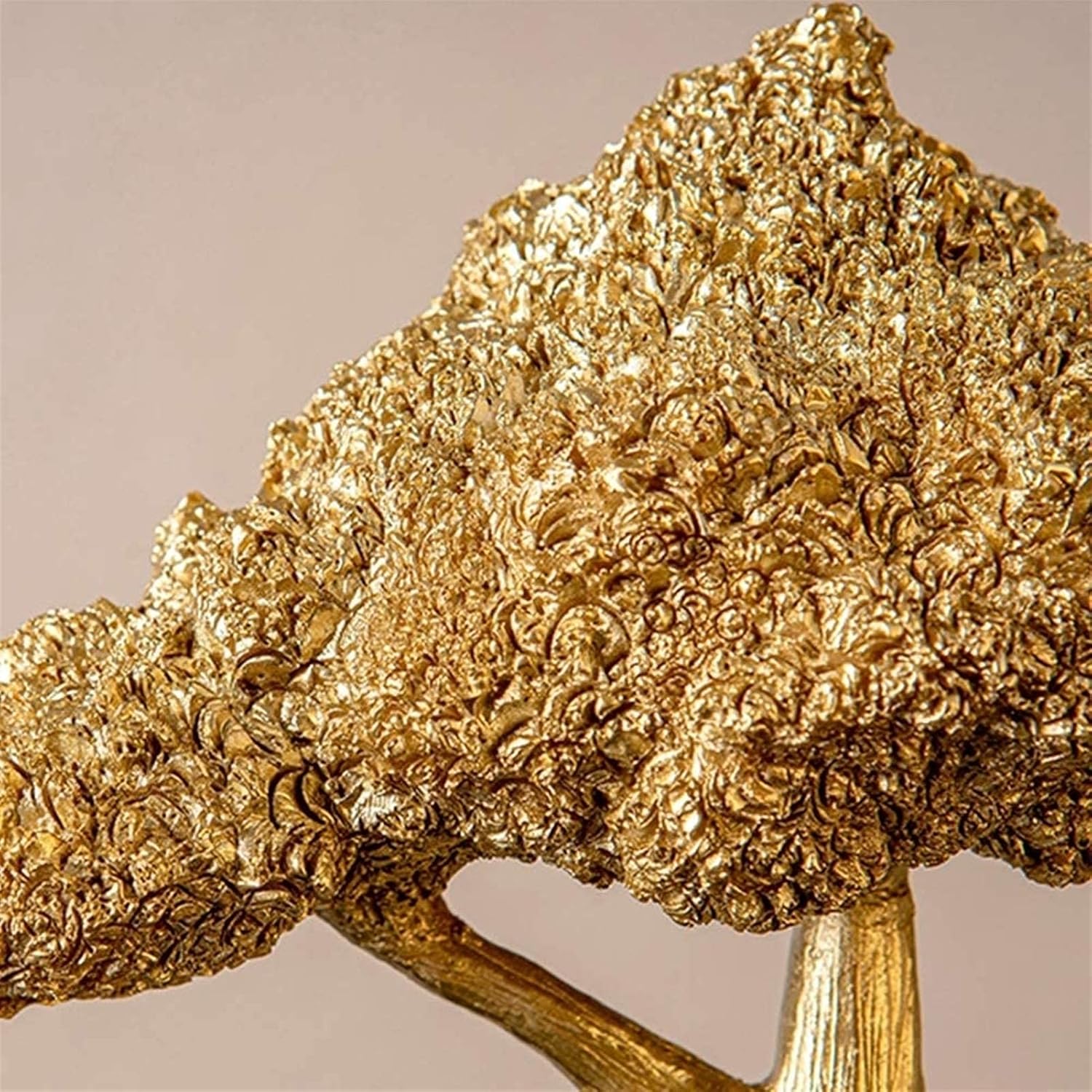 Sculptura decorativa Arborele Fortunei Divine, auriu, din rasina, 23 cm