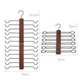 Umeras Pliabil din Lemn si Otel cu 12 Suporturi pentru Sutien 53.5cm - imagine principala