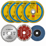 Set Discuri Abrazive pentru Polizor 125mm Granulatie Mixta 10 Bucati - detaliu produs