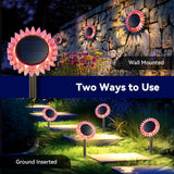 Lampa Solara de Gradina Floarea-soarelui LED Iluminare Automata Decorativa - detaliu produs