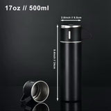 Set Cadou Termos 500ml cu 3 Cesti Inox Perete Dublu Pastreaza Bauturi Calde Reci 12 Ore Etans - detaliu produs