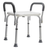 Scaun de Dus Multifunctional Polietilena Sezut Antiderapant Manere Detasabile Inaltime Ajustabila 37.5-49.5cm - detaliu produs