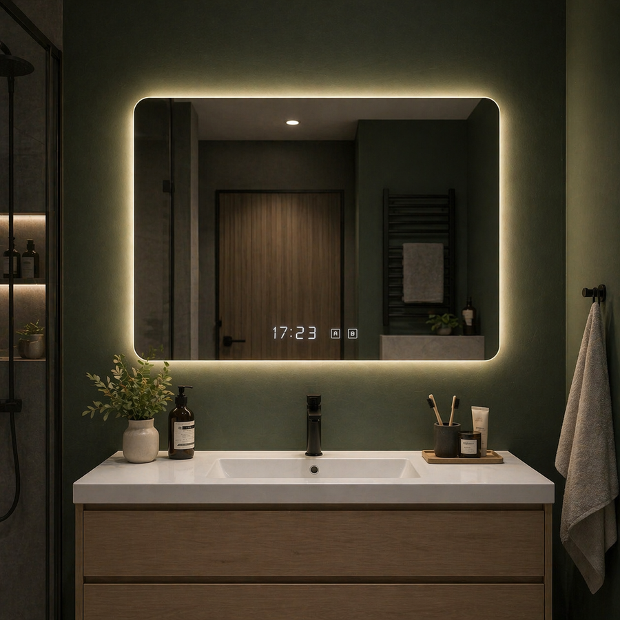 RESIGILAT - Oglinda Led Premium 80x60, cu touch si dezaburire