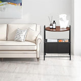 Masuta de Cafea Trapezoidala cu Doua Niveluri Fier Forjat Design Modern pentru Living Room - detaliu produs