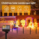 Set 5 Decoratiuni Solare LED Exterior Gradina Iluminare Solara Multicolora - detaliu produs