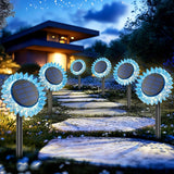 Lampa Solara de Gradina Floarea-soarelui LED Iluminare Automata Decorativa - detaliu produs