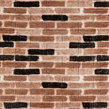 Tapet Caramida Maro cu Negru 3D Autoadeziv 70x77cm Decorativ - detaliu produs