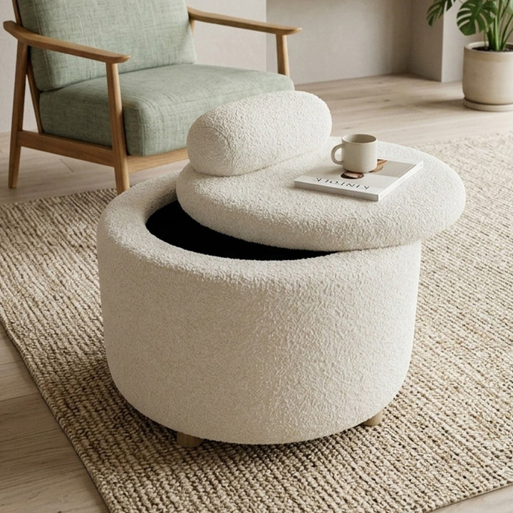 JUPITER Ottoman Storage Chair Fotoliu Depozitare Puf Multicolor Design Modern - imagine principala