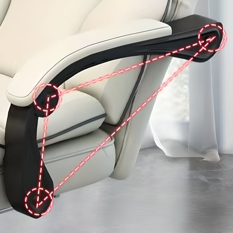 Scaun Ergonomic Directorial cu Suport Picioare Rabatabil Piele Ecologica - detaliu produs