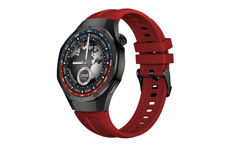 RESIGILAT - Ceas Smartwatch ENERGYFIT, Ecran AMOLED 1.43", Apel Bluetooth, ChatGPT AI, Notificari Romana, Fitness, Sport, Rezistent Apa 5ATM, Incarcare Wireless, 2 Curele, Negru