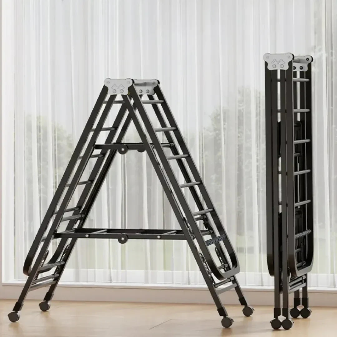 Uscator rufe metalic 180x130 cm, pliabil, cu roti, suport incaltaminte si aripi laterale, alb/negru