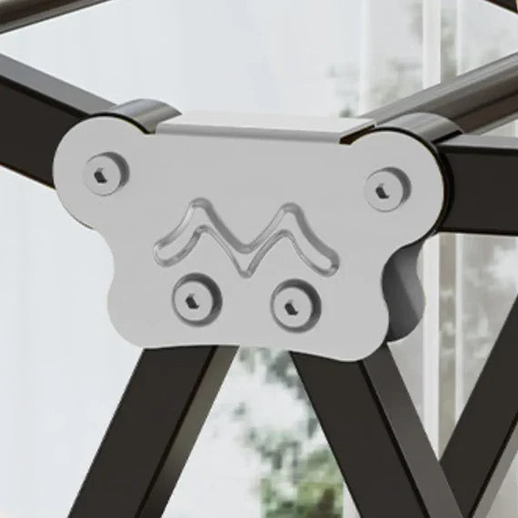 Uscator rufe metalic 180x130 cm, pliabil, cu roti, suport incaltaminte si aripi laterale, alb/negru