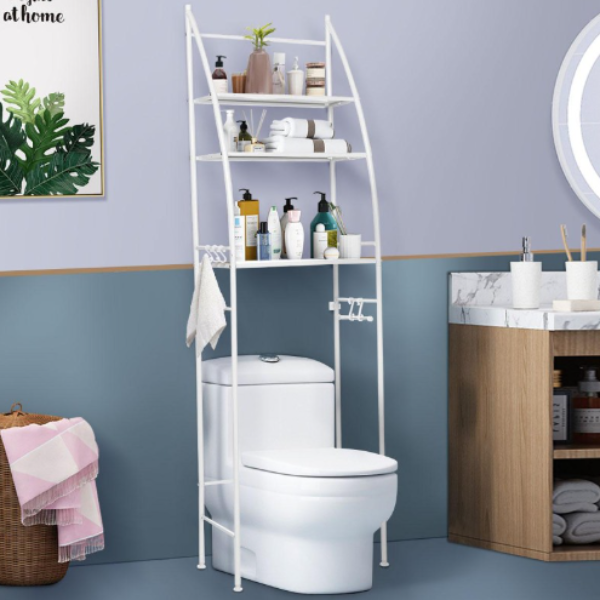 RESIGILAT - Raft depozitare peste toaleta, 3 polite, etajera baie