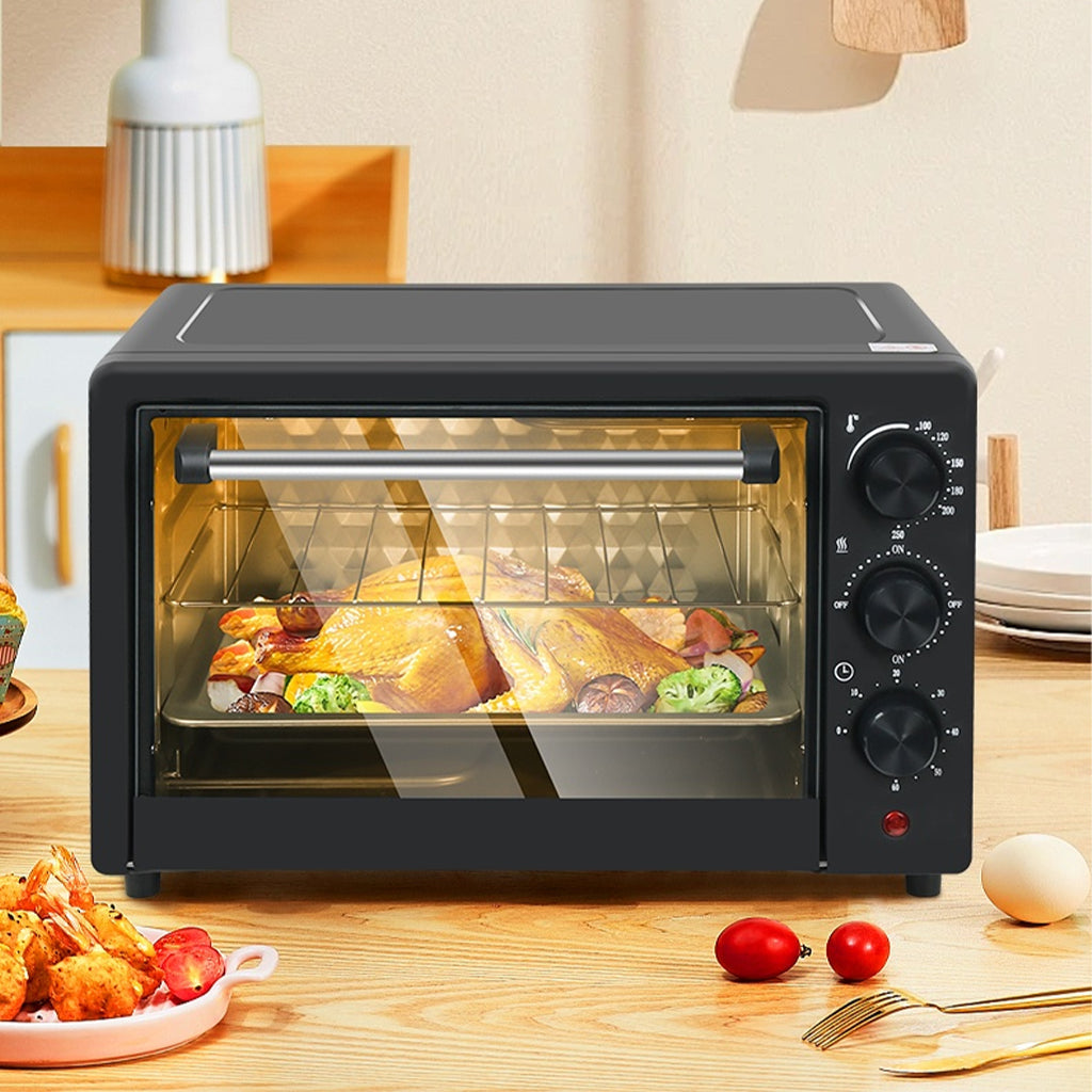 Cuptor Electric de Bucatarie 2600W – Leihmann 48L, Tava de Copt, Gratar si Functie de Rotisor