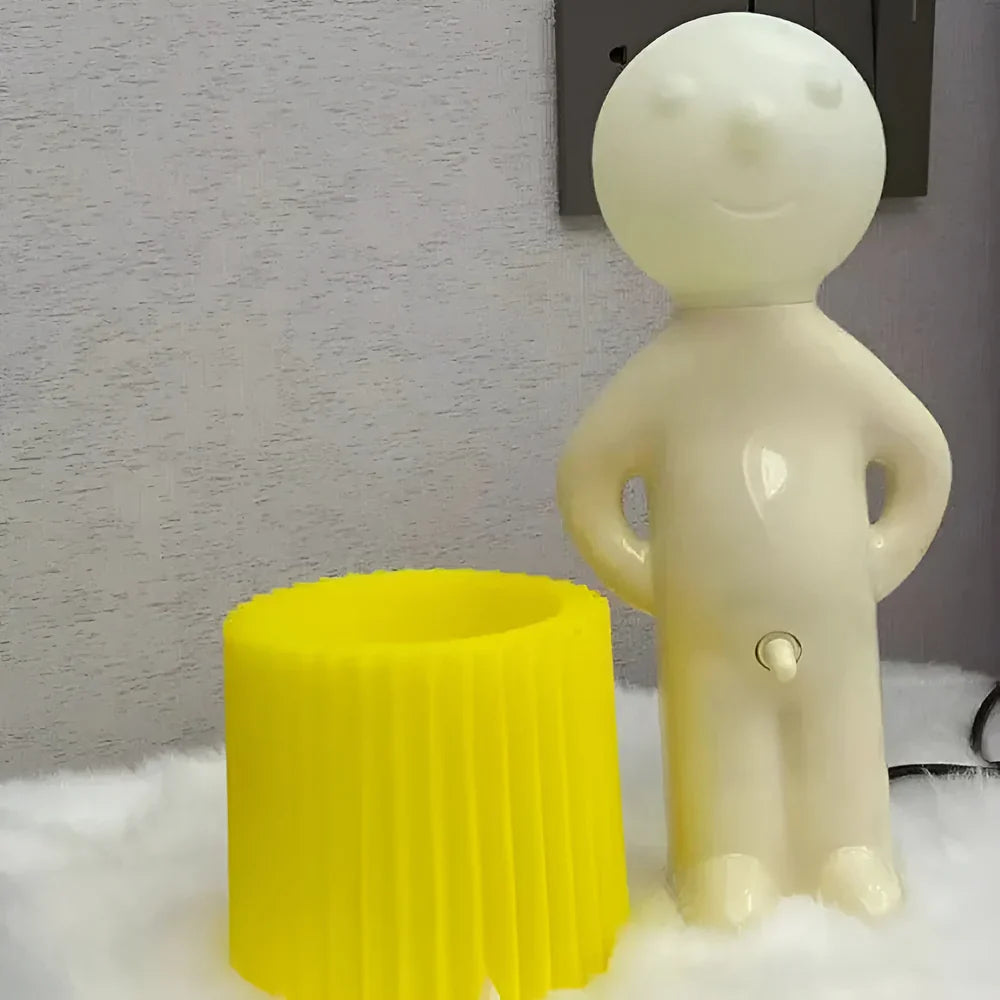Lampa de birou „Little Shy Man” – Design creativ cu LED cald, pentru decor amuzant și modern