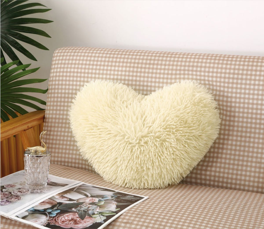 Perna Decorativa in forma de inima, Super Pufoasa, Cocolino