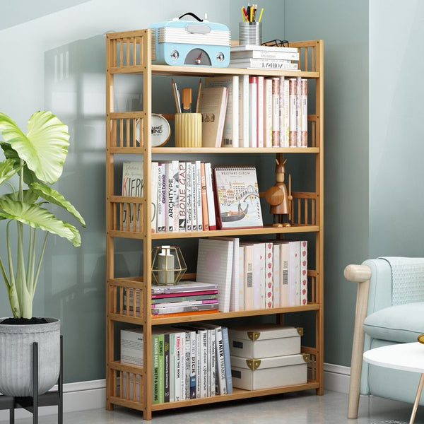 RESIGILAT - Biblioteca sufragerie, raft carti din lemn de bambus