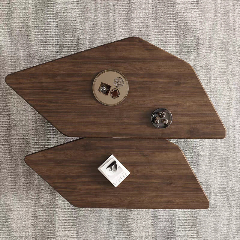 RESIGILAT Set 2 mese cafea Gemini, design scandinav, model diamant, blat MDF 20mm