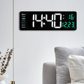 Ceas Digital de Perete cu Afișaj LED Mare 38.7cm – Dată, Temperatură, Alarmă, Ziua Săptămânii, Telecomandă Inclusă