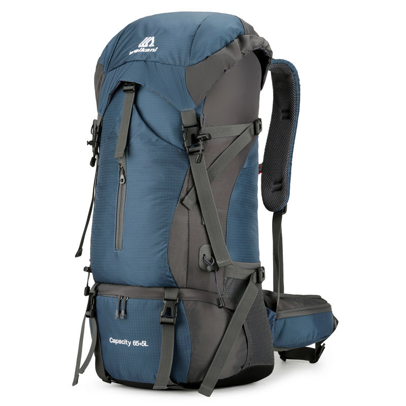 Rucsac drumetie 70L cu husa ploaie si sistem prindere echipament 70x32x23 cm
