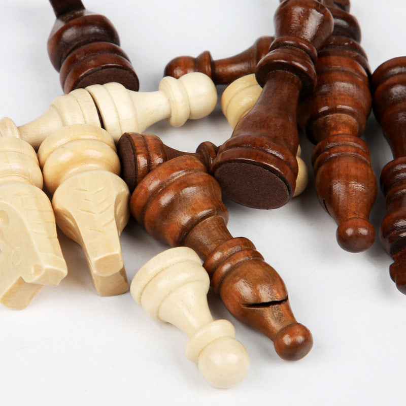 Set Joc 3 în 1: Șah, Dame și Table – Din Lemn Natural, Pliabil, Magnetic