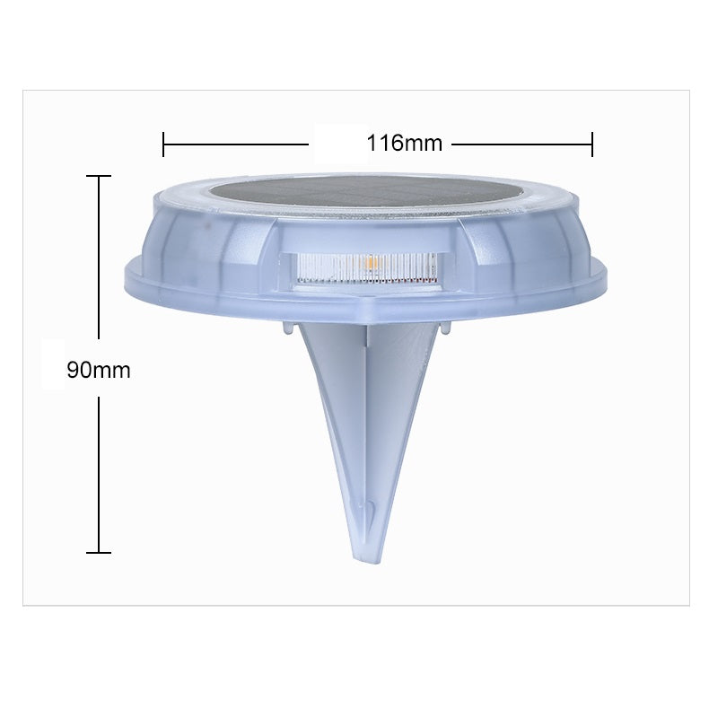 Set 4 bucati lampa solara LED pentru gradina, alb cald