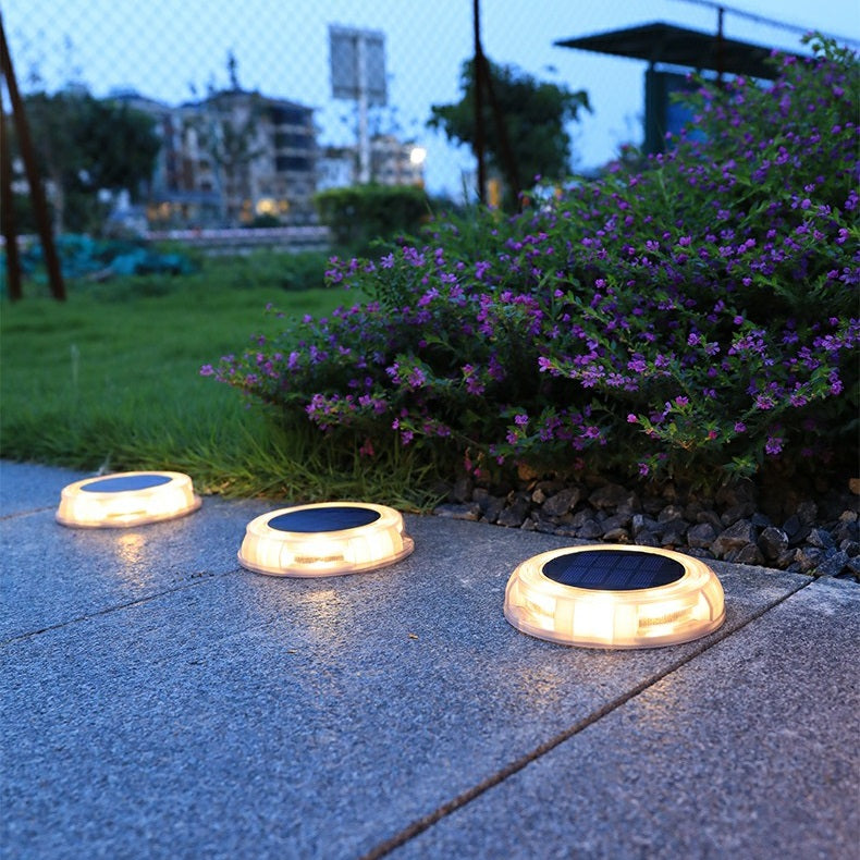 Set 4 bucati lampa solara LED pentru gradina, alb cald