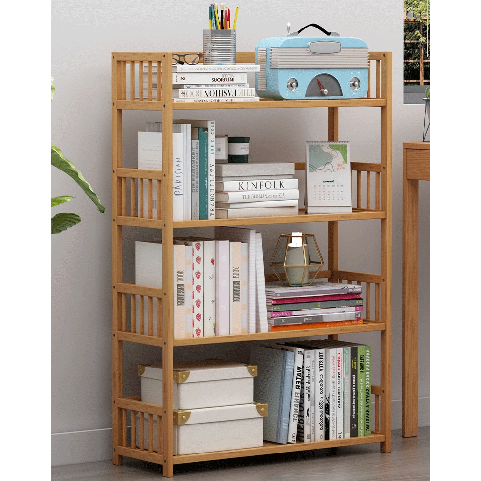 RESIGILAT - Biblioteca sufragerie, raft carti din lemn de bambus
