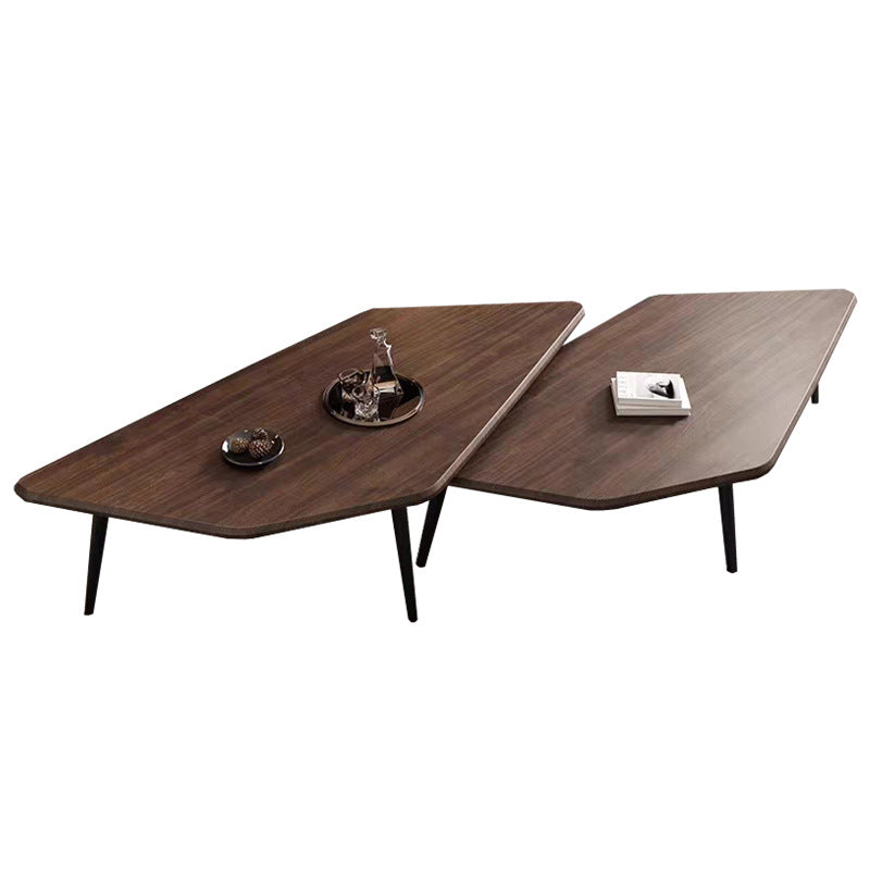 RESIGILAT Set 2 mese cafea Gemini, design scandinav, model diamant, blat MDF 20mm