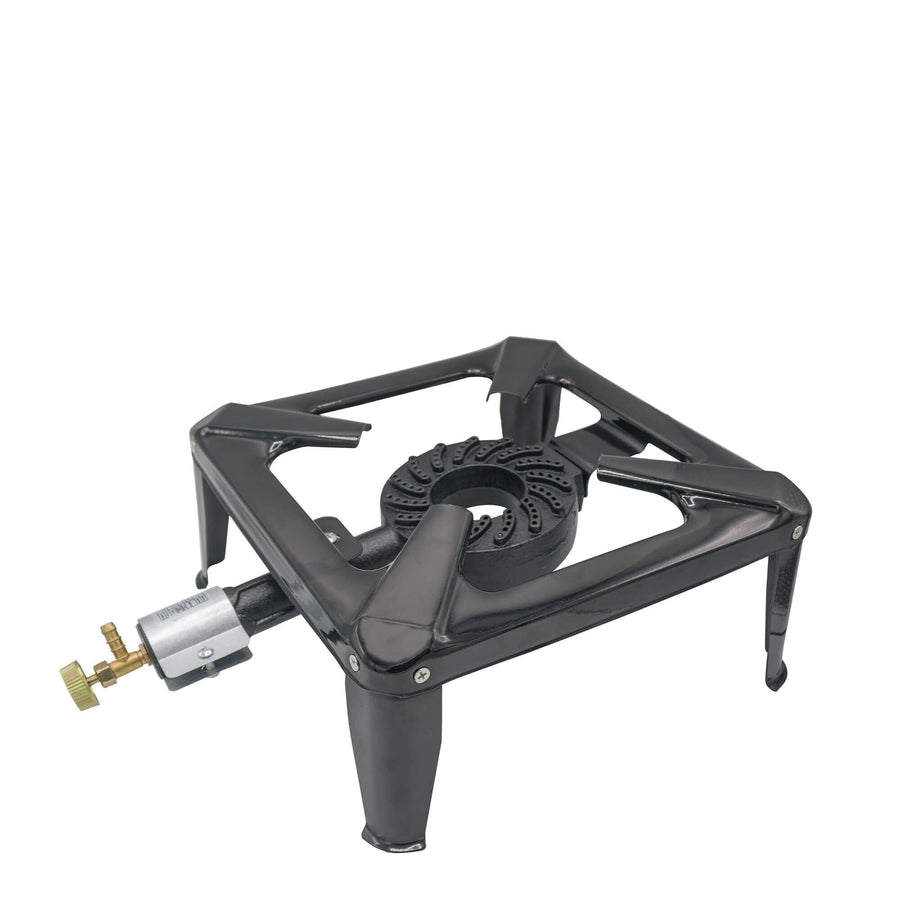 Pirostrie patrata cu Arzator din Fonta, 40 x 40 cm, Gaz GPL, 6.5 Kw