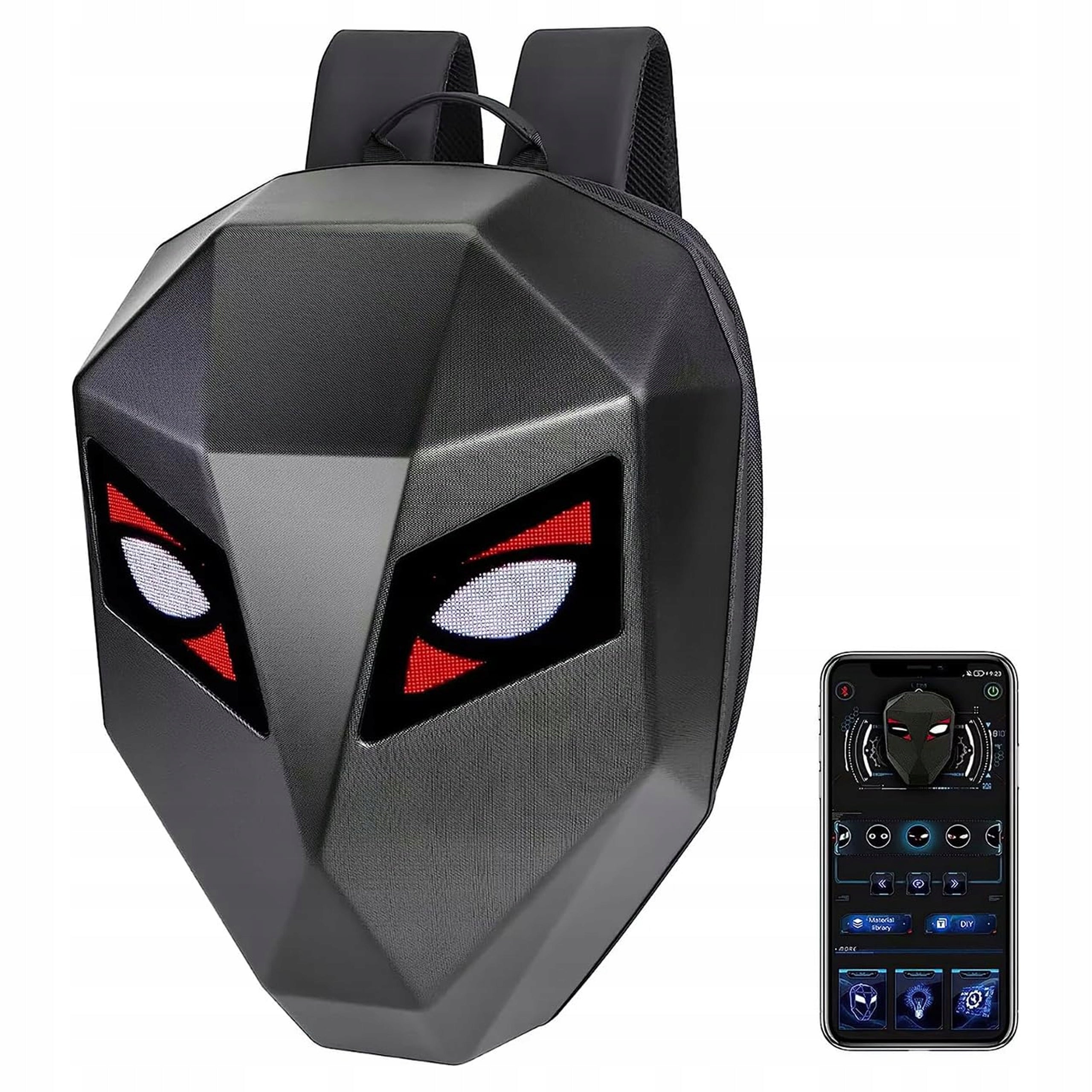 Rucsac moto Led, impermeabil, compartiment laptop 15.6, extensie pentru casca