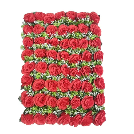Panou Floral Artificial cu 56 de Trandafiri  – 60 x 40 cm