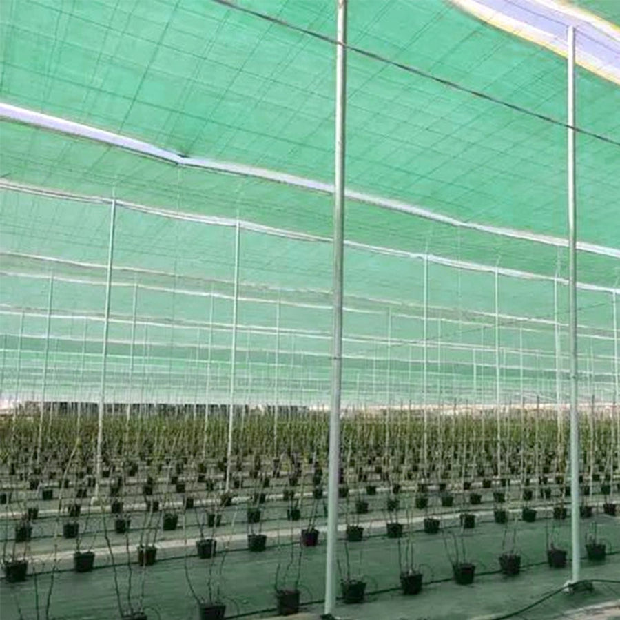Plasa protectie solara si rezistenta la caldura pentru acvacultura, 8 ace, 80g, 2×25m sau 2×50m, verde/negru