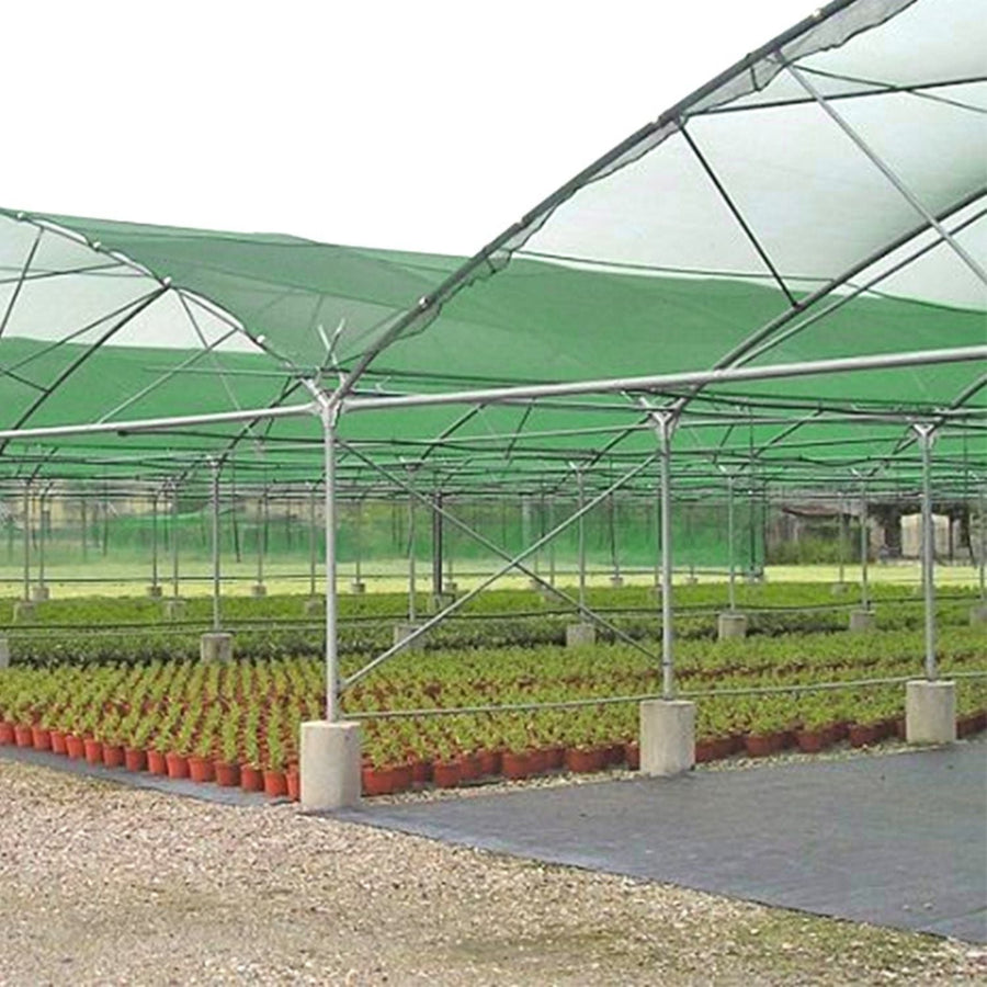 Plasa protectie solara si rezistenta la caldura pentru acvacultura, 8 ace, 80g, 2×25m sau 2×50m, verde/negru