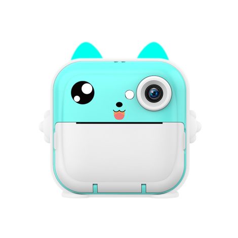 RESIGILAT - Aparat foto digital cu imprimare termica pentru copii, focalizare automata, display color de 2,4 inch 1080P Full HD