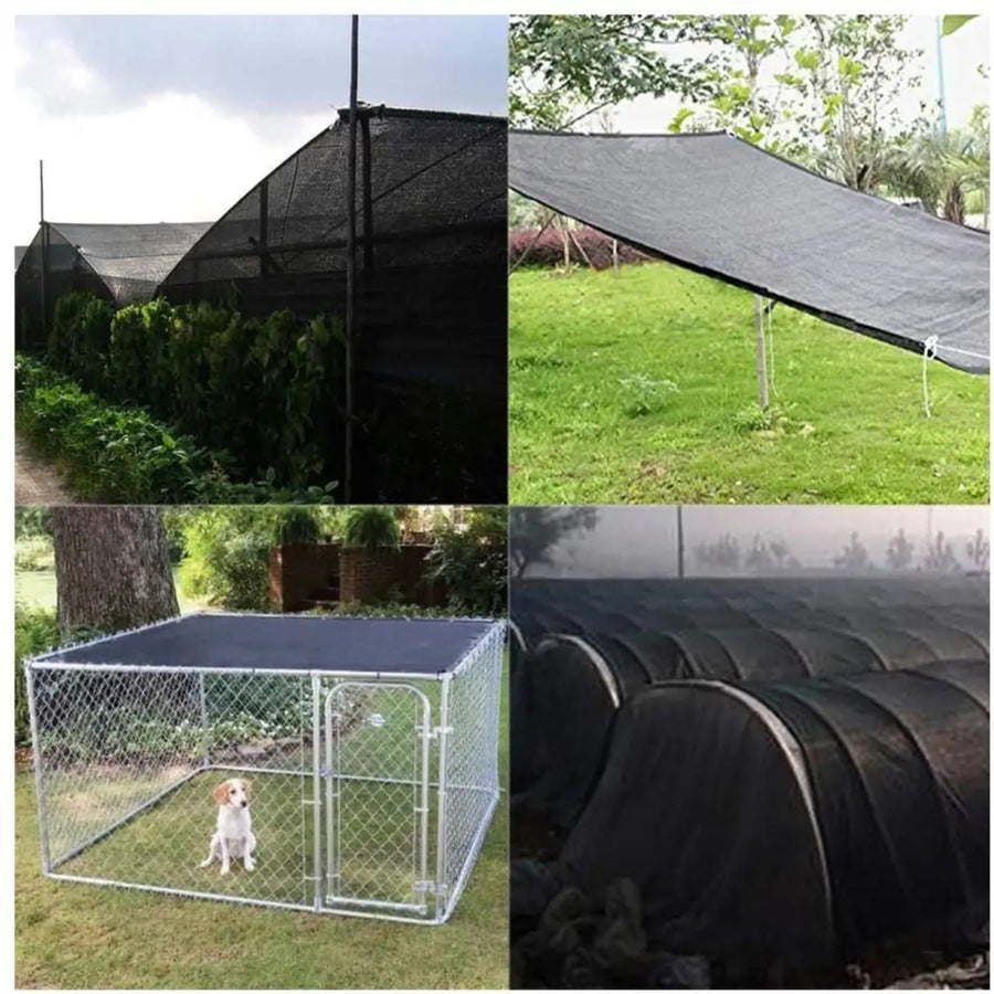 Plasa protectie solara si rezistenta la caldura pentru acvacultura, 8 ace, 80g, 2×25m sau 2×50m, verde/negru