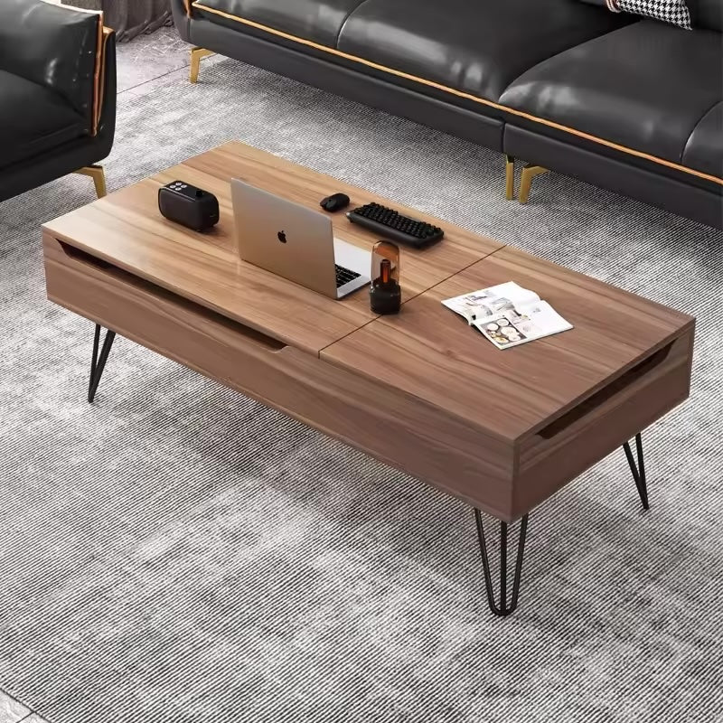 RESIGILAT - Masa de cafea inteligenta cu blat rabatabil Lift & Lounge, 120x50x55 cm