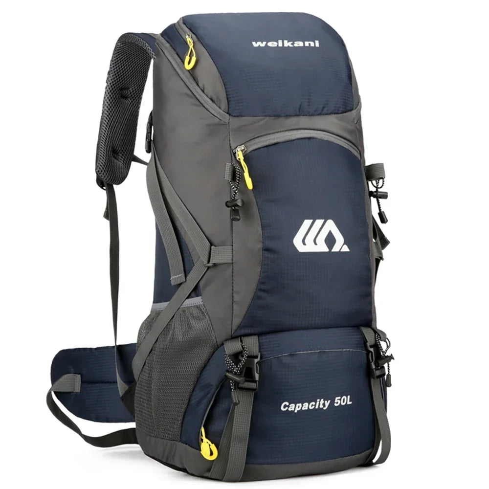 Rucsac drumetie 50L cu husa ploaie si compartiment laptop 58x30x22 cm
