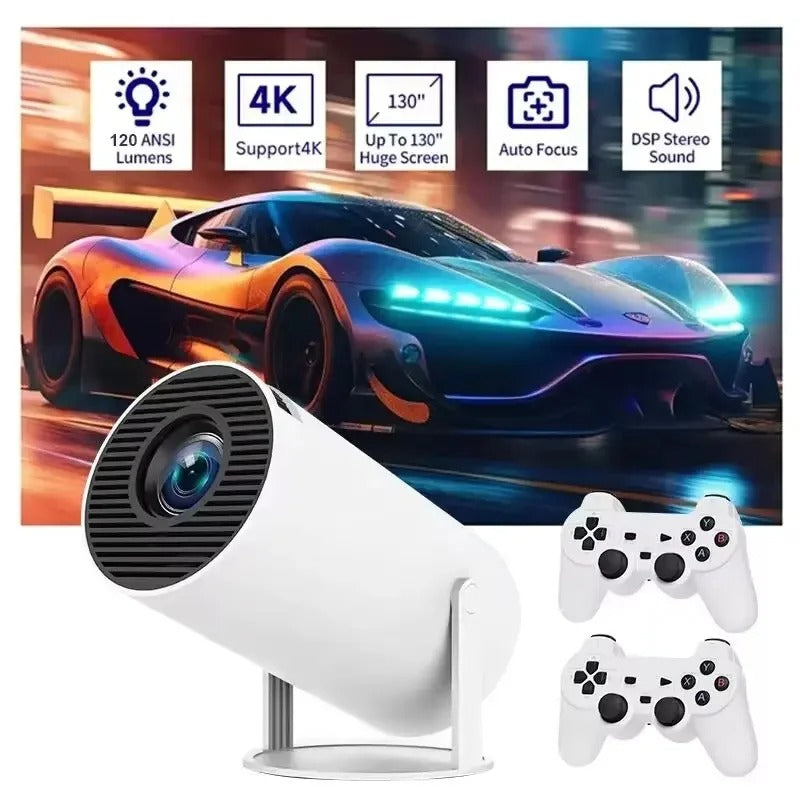 Mini videoproiector smart Magcubic HY300 Pro+ 4K, Android 11, WiFi 6, BT 5.4, Gamepad inclus