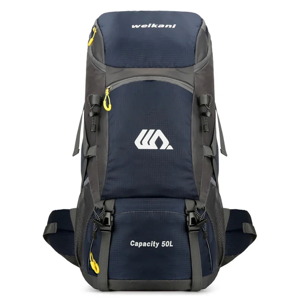 Rucsac drumetie 50L cu husa ploaie si compartiment laptop 58x30x22 cm
