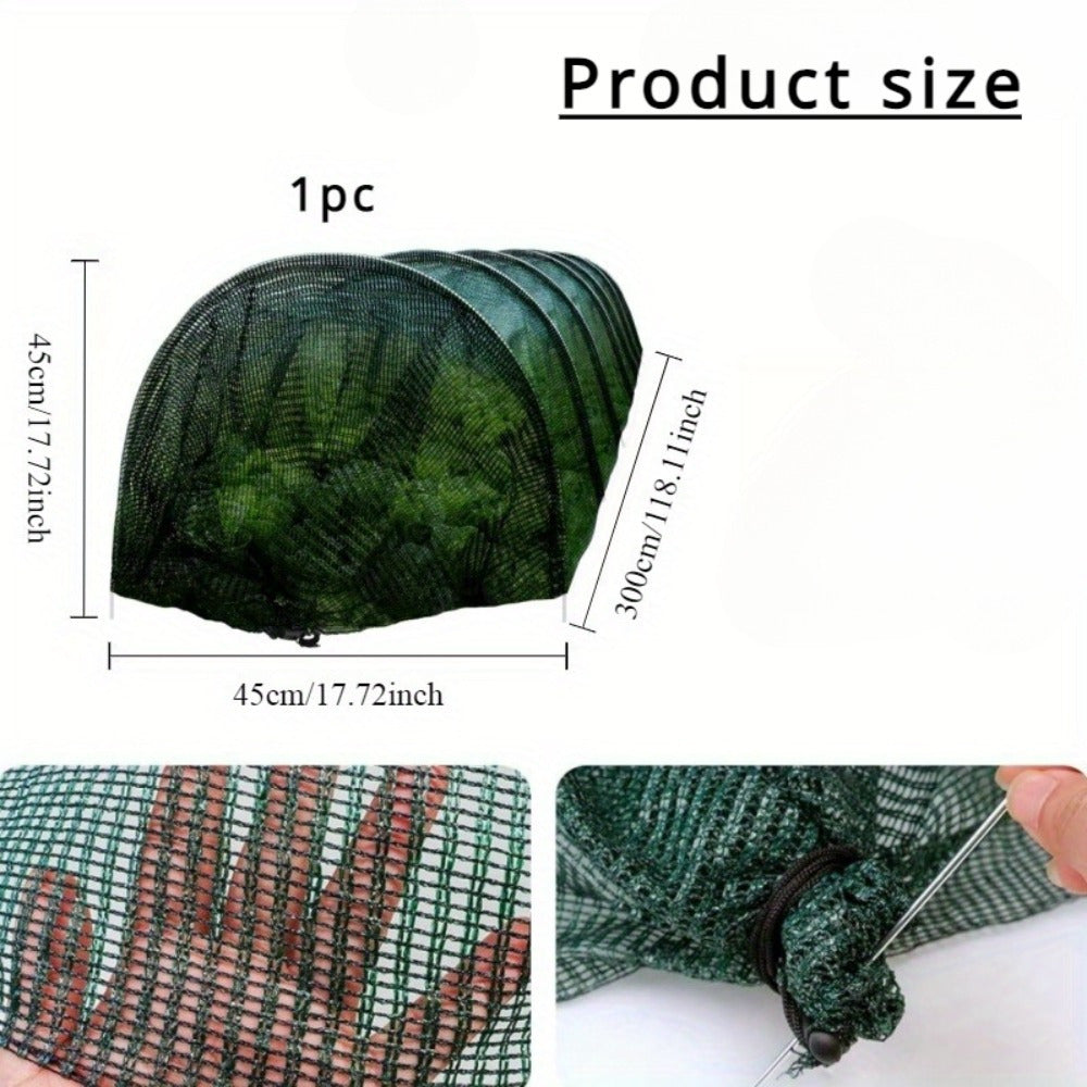 Tunel protectie plante 300x45 cm – plasa umbrire cu arcuri otel galvanizat