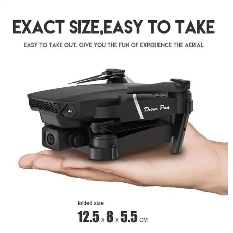 RESIGILAT - Drona inteligenta E88 Pro cu camere 4K, control wireless si gestual, pliere rapida, geanta inclusa