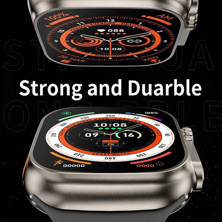 Ceas inteligent SmartWatch Z68 Ultra, compatibil cu orice telefon, apel Bluetooth, incarcator wireless, metal