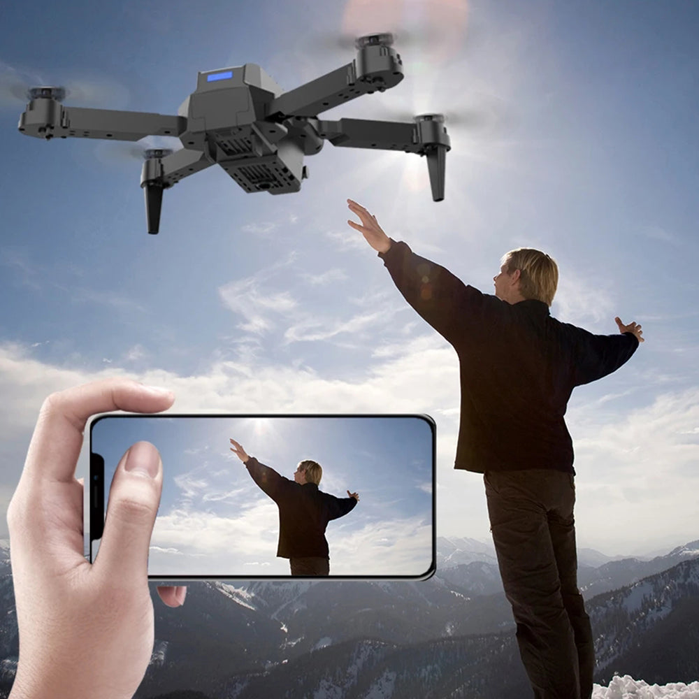 RESIGILAT - Drona inteligenta E88 Pro cu camere 4K, control wireless si gestual, pliere rapida, geanta inclusa