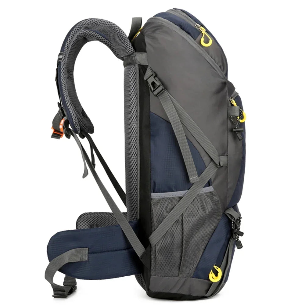 Rucsac drumetie 50L cu husa ploaie si compartiment laptop 58x30x22 cm